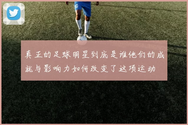 真正的足球明星到底是谁他们的成就与影响力如何改变了这项运动